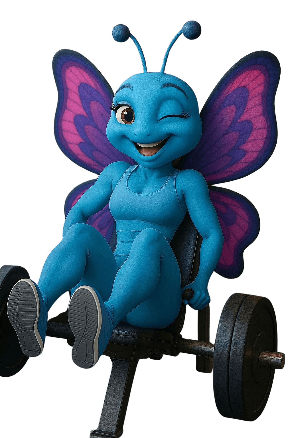 Imagem da Bari na academia